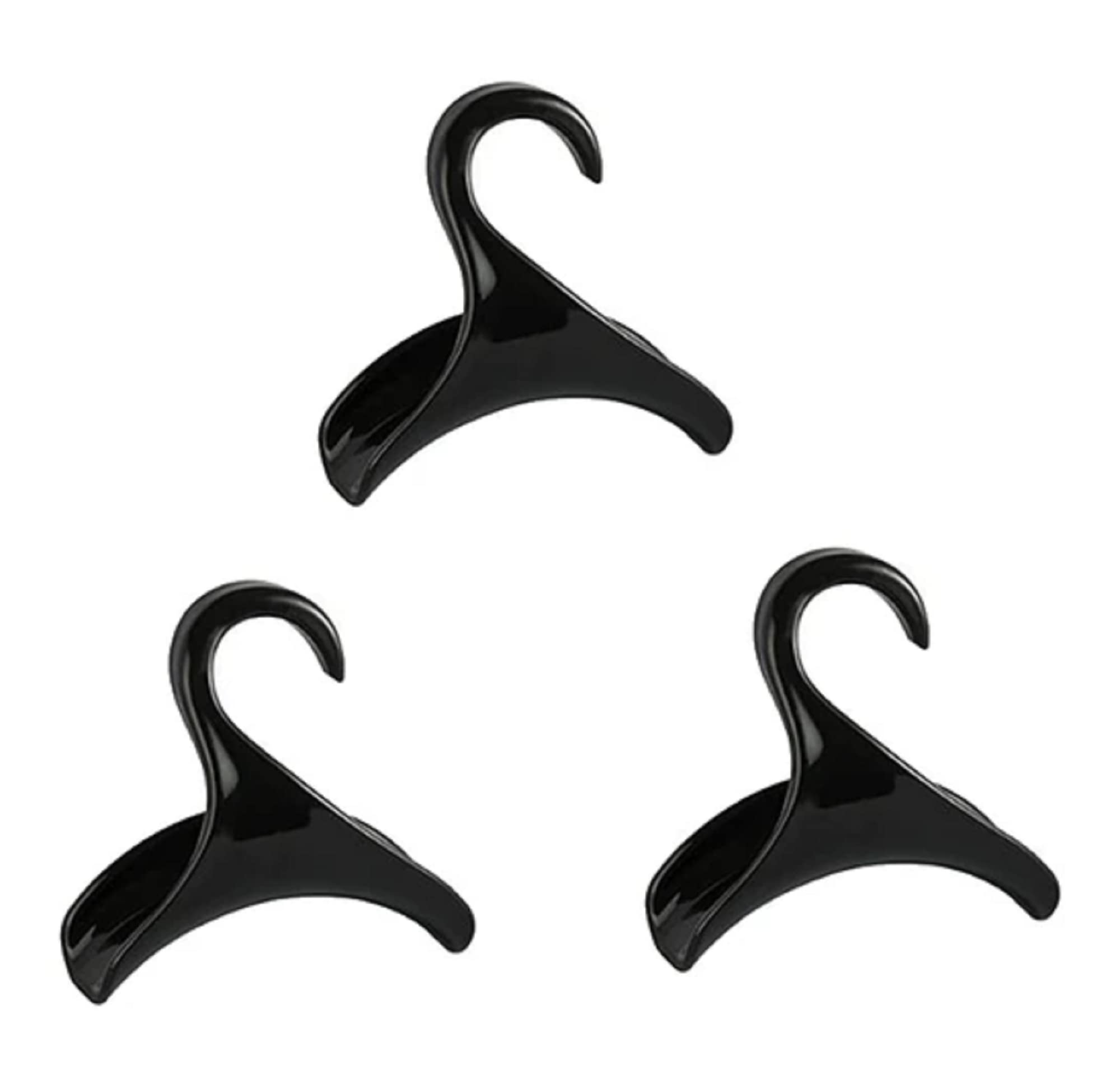 AUGEN Purse Hanger Hook Bag Rack Holder Handbag Hanger Organizer Storage Over The Closet Rod Hanger for Storing and Organizing Purses, Backpacks, Satchels, Crossovers, Handbags, Tote(Black, Pack of 3)-image-30