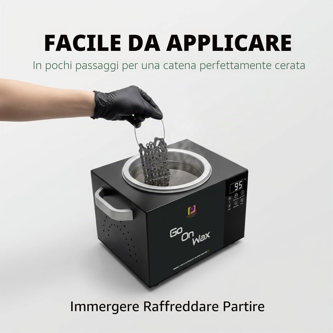 Cera calda per catena di bicicletta ad alte prestazioni, con C, MoS2 e WS2, cera calda per catena della bicicletta, lubrificante per catena della bicicletta, cera per bici da