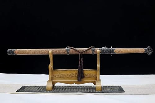 Miniatura 7 de Han dao Sword Real (cuchillas forjadas de acero de alto carbono, vaina de palisandro) Práctica, espada china