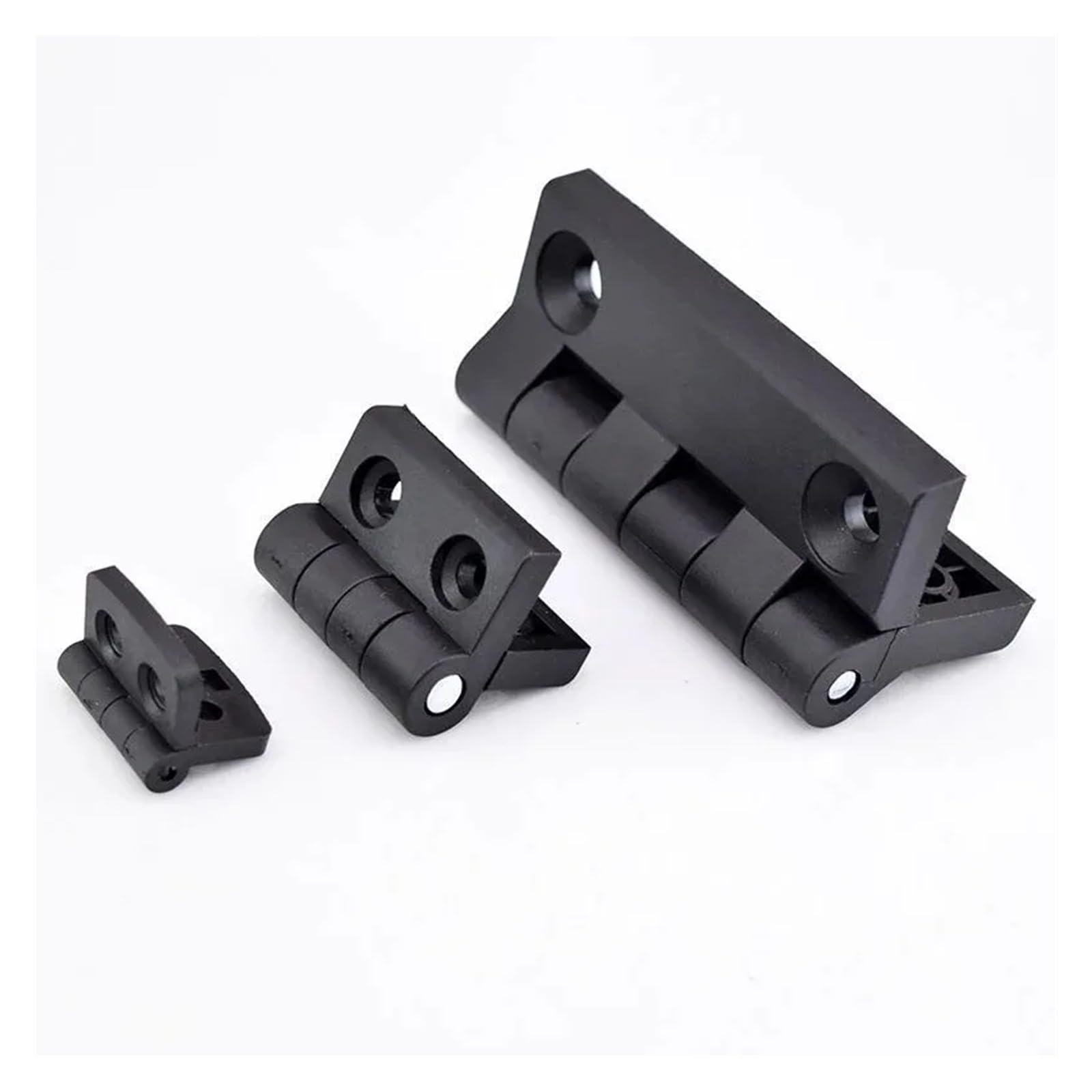 Charnières en nylon noir 40x40mm pour meuble et boîte en bois