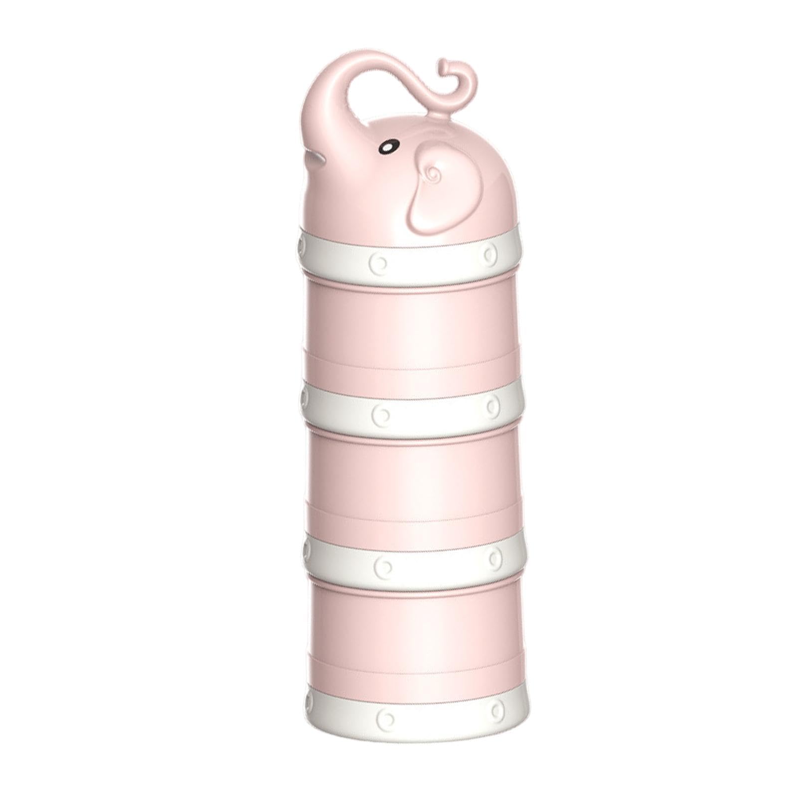 Contenedor de fórmula apilable,Contenedor de leche en polvo portátil | Contenedor apilable de leche en polvo en capas - Lindos contenedores de leche en polvo, dispensador de fórmula portátil