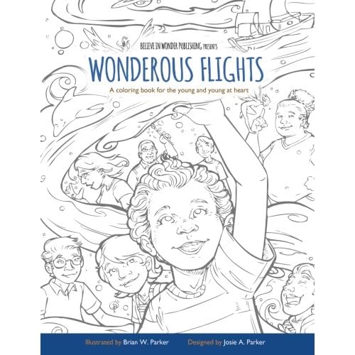 Amazon Com Wonderous Flights A Coloring Book For The Young