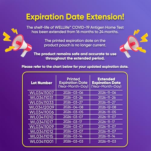 welllife covid-19 antigen home test fda authorized otc covid home test with 10 minute results 1 pack 5 tests total easy to use amp no discomfort