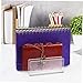 Lurrose Transparent Multipurpose Bookend Vertical Storage Rack for Office Home Study Lightweight and File Organizer Modern Design for Aesthetics and Cleanliness