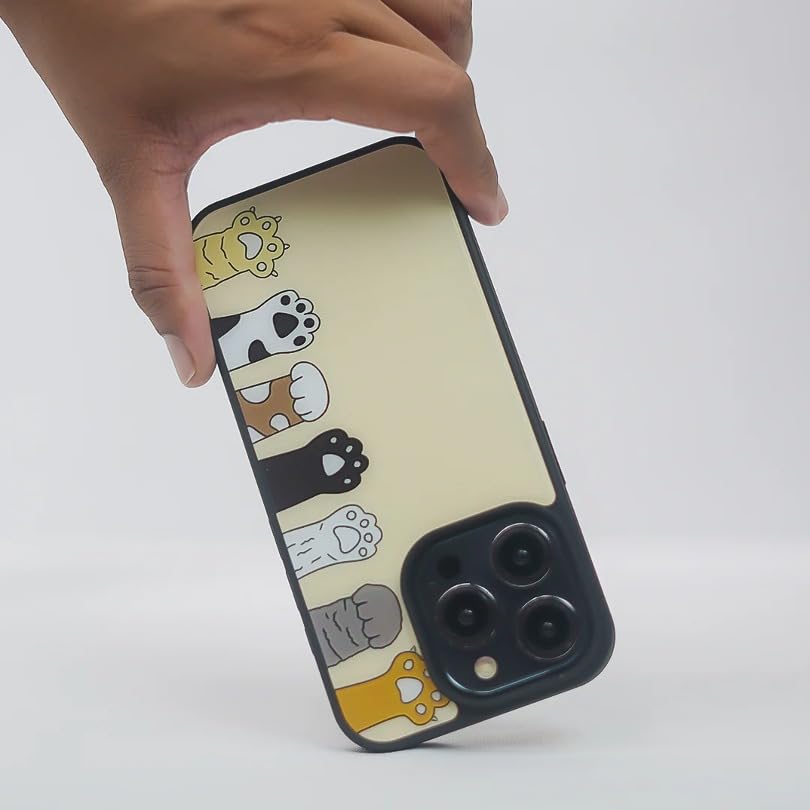 Image of PEEPERLY Back Cover Case for iPhone 13 Pro Max Scratch Resistant Anti-Slip TPU Shockproof Protective Durable Meow Tastic Cat Illustration Case for Girls & Women(Pattern1)