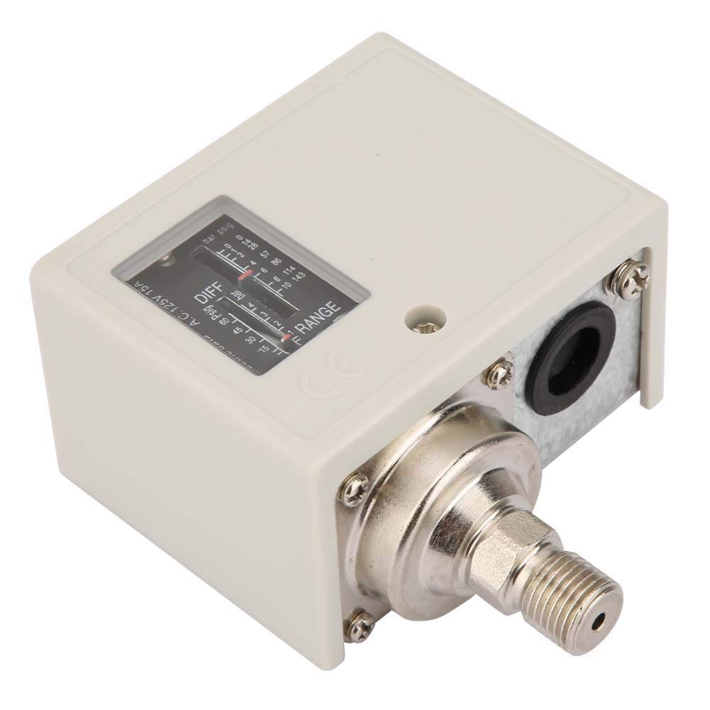 Pressostato Elettronico Controllo Pressione G1/4in Regolabile per Pompa Compressore Aria Automazione