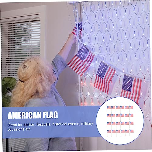 Drapeaux Américains en Polyester Résistant Lot de 200 Mini Drapeaux - 4