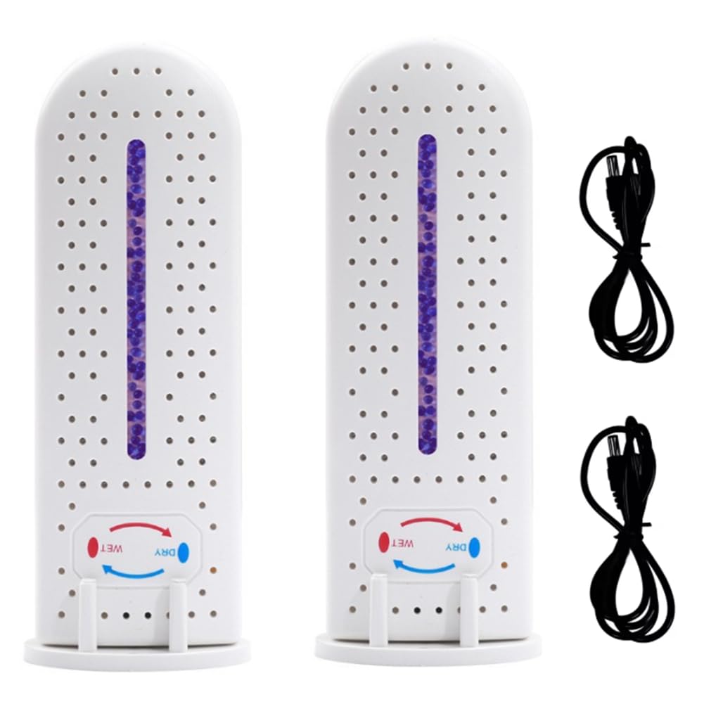 Rersduyt White 2Pcs Moisture Absorber Fast Dry Deodorizer Dryer Clothes Electric Dehumidifier For Home Bedroom Kitchen Dehumidifier