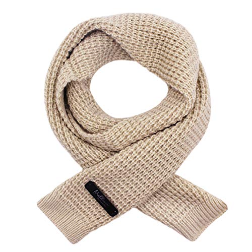 Kids Knitted Scarf Fashion Winter Warm Scarves Solid Color Toddler Soft Warm Scarves for Boys Girls3