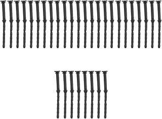 KOMBIUDA Computer Fans 32 pcs Black Mm Silicone Pin Rubber Component Screws Mounting Soft Screw Replacement Vibration Absorption Fan Computer Rivet Case Noise Anti- Reducing