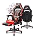 SOUTHERN WOLF Chaise Gaming, Jeu Chaise avec Bluetooth, Bureau Fauteuil avec Fonction de Massage, Ergonomie Chaise de conférenceSupport Lombaire PU Cuir Chaise,Travail réglable Tige de gaz Test SGS