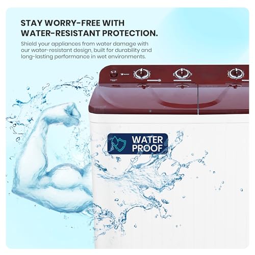 Image of Power Guard 7 kg 5 Star Semi-Automatic Top Loading Washing Machine Appliance (PG70WM-BG-OP, Burgundy, Powerful Motor, Effective Wash Pulsator,Air Turbo Drying,1380 RPM & Castors)