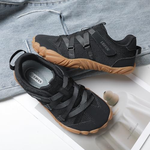 Image of UBFEN Kids Barefoot Shoes Zero Drop Wide Toe Box Sneakers for Boys Girls | Hook&Loop, Lightweight, Breathable, Suitable for Hiking, Walking, Tennis, Running, Daily Wear, Toddler, Little Kid, Big Kid