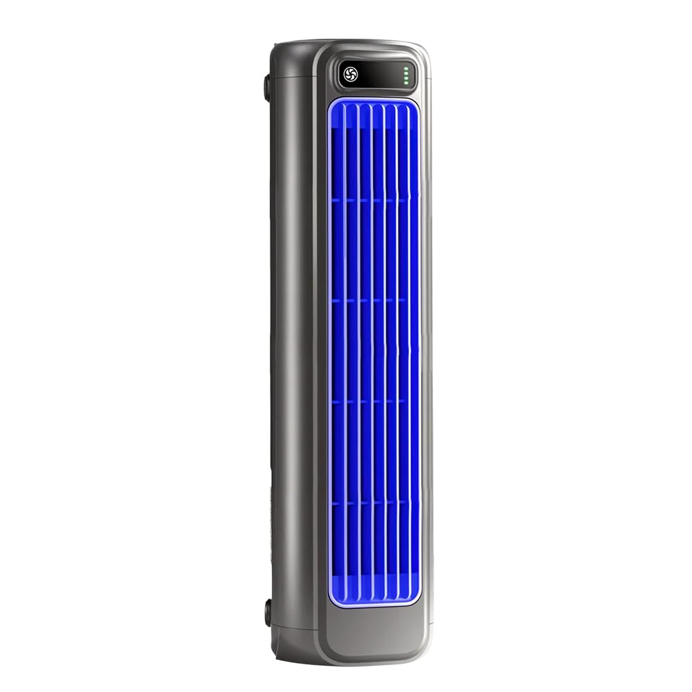 2026 New Portable Air Conditioner Cooling Fan Quiet, Cooling Fan with 3 Speeds & LEDTouch Screen, UsB Charging AirConditioner for Bedroom Office Home (Black)