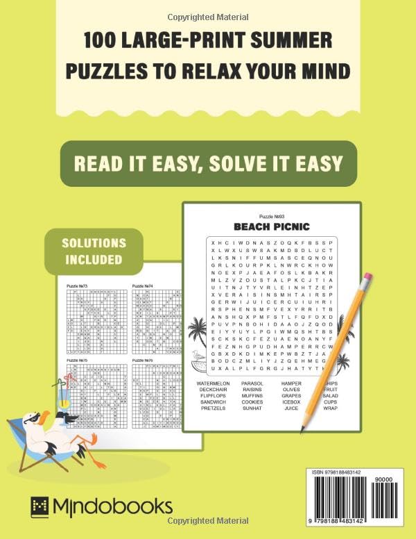 The Happy Summer Word Search for Adults: Large Print Puzzles to Relax Your Mind, Sharpen Your Focus, and Enjoy the Best of Summer (Happy Seasons Word Search) image 3