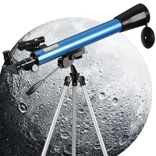 Telescope with Red Dot Finder, Multi-Coated Astronomical Telescope with 50mm Aperture for Kids and...