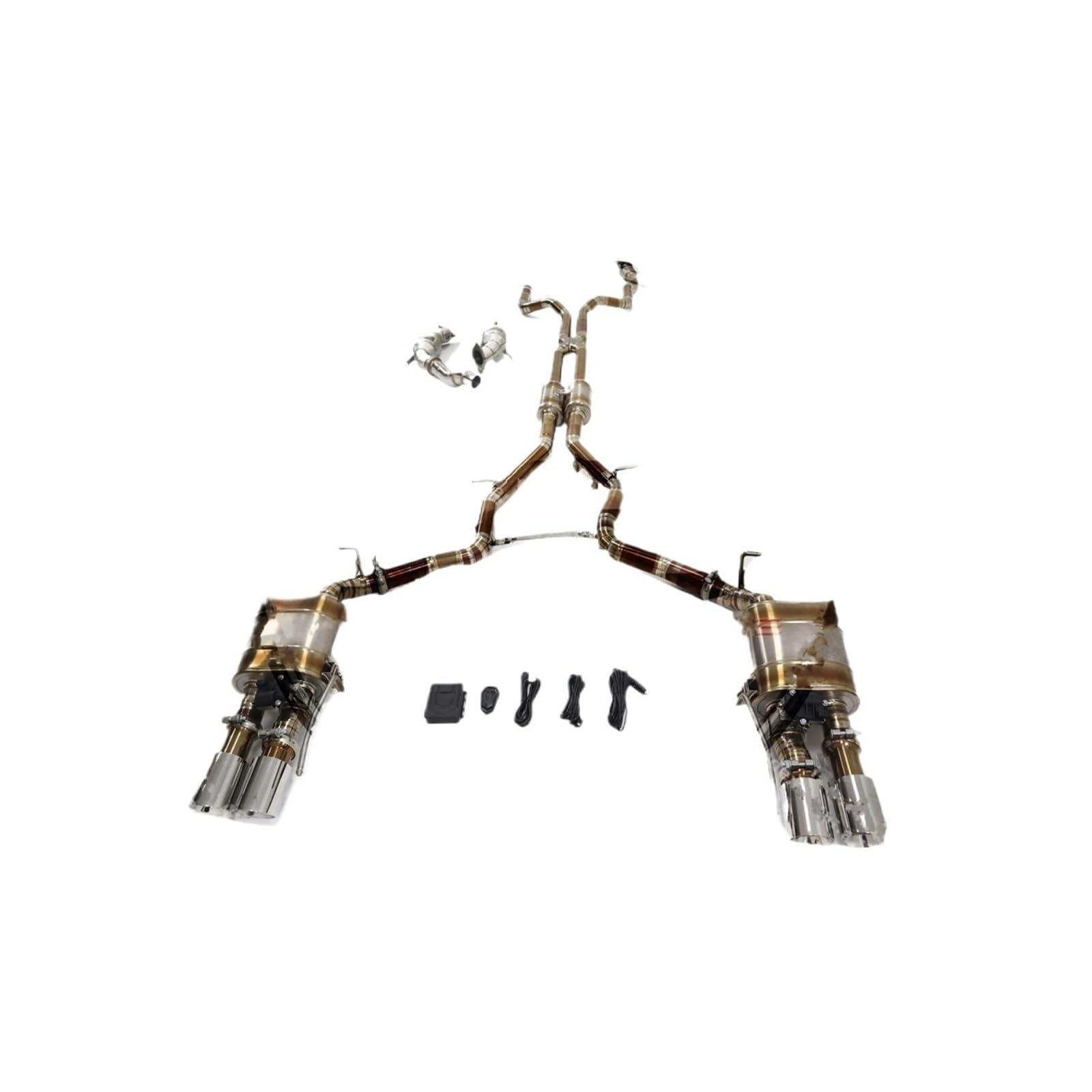 Katalizator katalizator Pasuje do Cadillac CT6 3.0T wydajność układu wydechowego tłumik rura zaworu akcesoria samochodowe Ti/SS304 HMD Catback katalizator akcesoria(SS304 Catback)