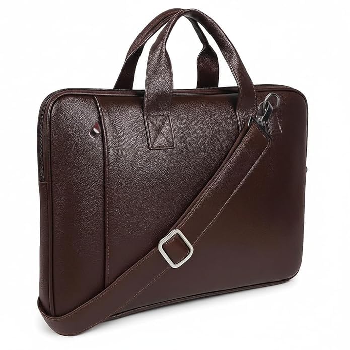 Image of Laptop Bags for Men & Women | PU Leather Laptop Messenger Bag & Laptop Backpack | Fits Up to 15.6 Inch Laptop | Office, Business, College & Travel Bags