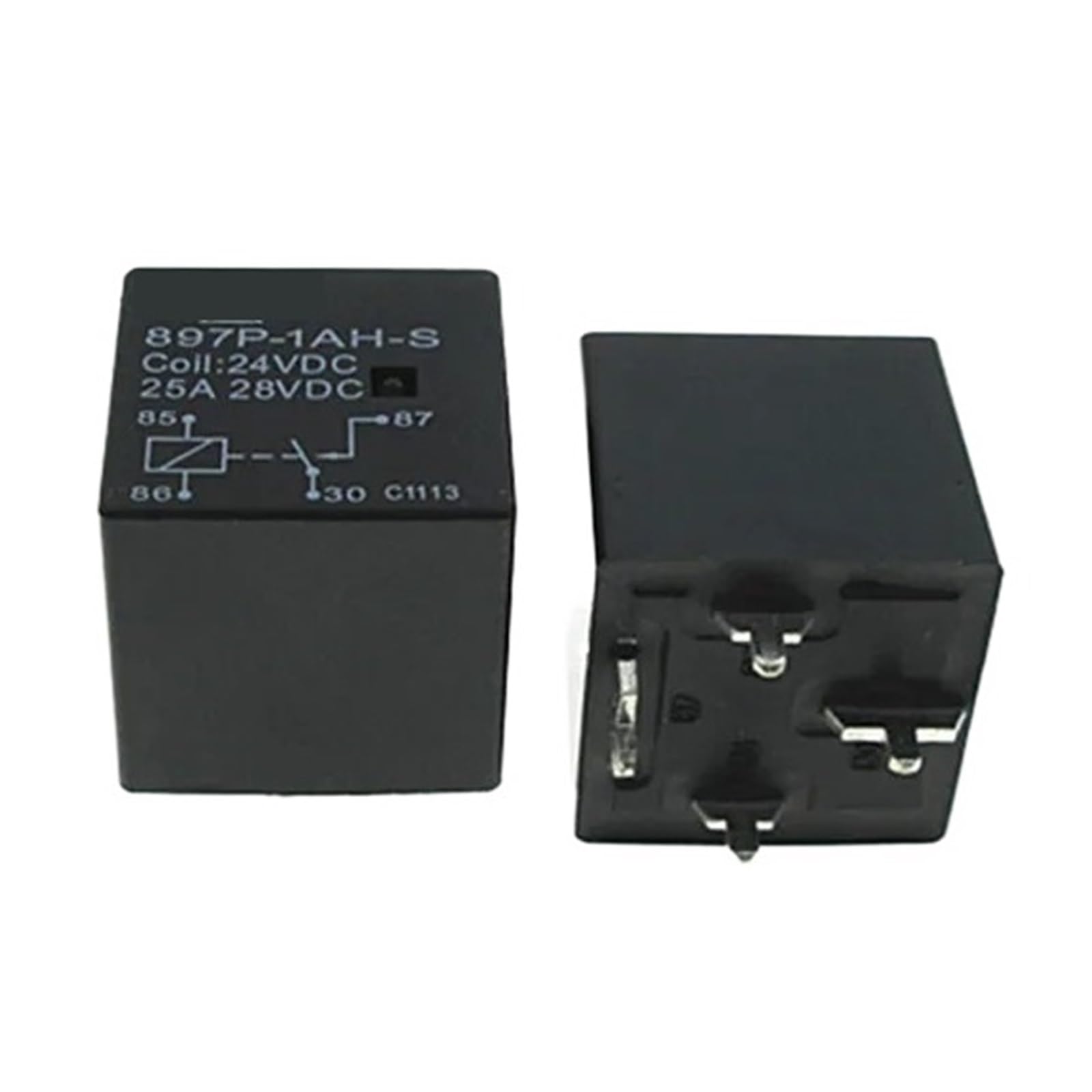 Relais 24V 897P-1AH-S haute performance 25A à 4 broches pour commutation de puissance