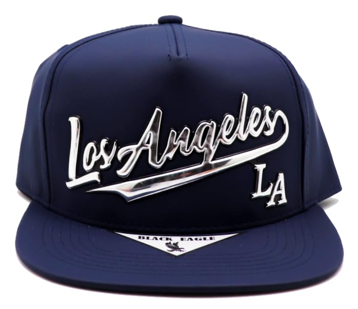 Gorra Snapback Basic Cap tono cuero azul miniatura 3