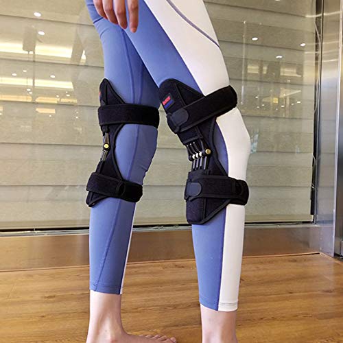Knee Pads 1 Pair Non-slip Joint Support Knee Pads Knee Strap Power Lift Breathable Spring Force Knee Booster Tendon Brace Band
