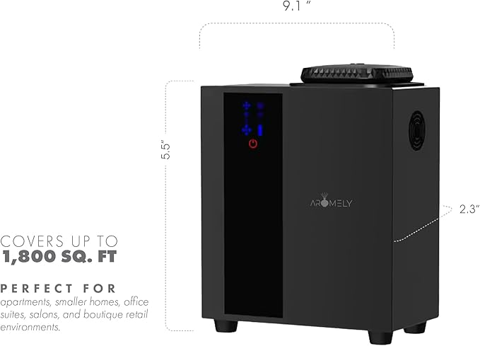 Difusor de Aromas Inteligente Bluetooth HVAC Aromely ARO-HOME 1800 SQFT miniatura 2