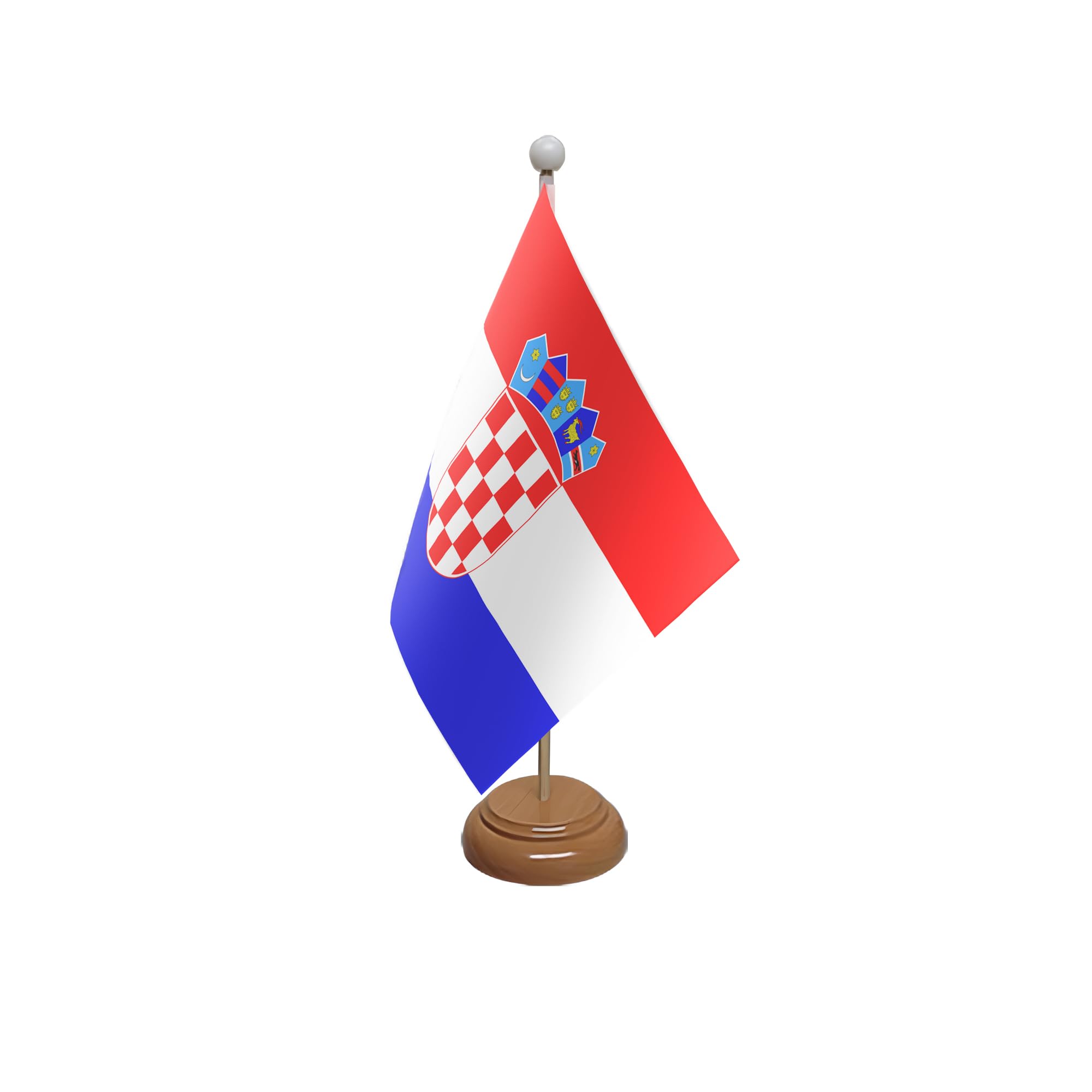 Flagtex Croatia Wooden Table Flag With Wooden Base โ image 1