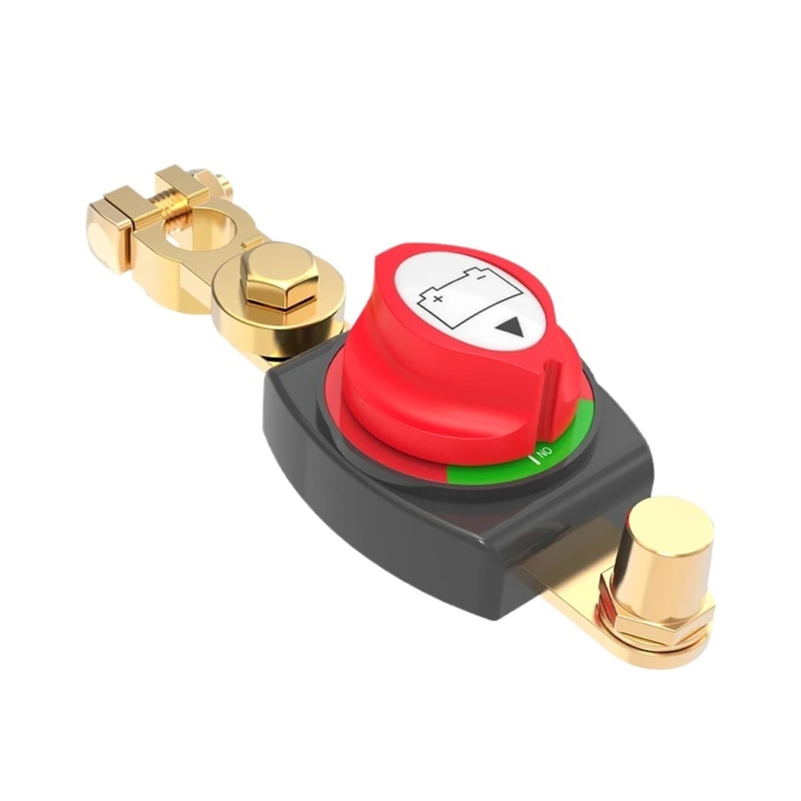 Interruttore di disconnessione della batteria sul montante superiore con morsetto in ottone negativo | Isolatore di interruzione di corrente on/off 275A 12-48V for auto, camper e barca