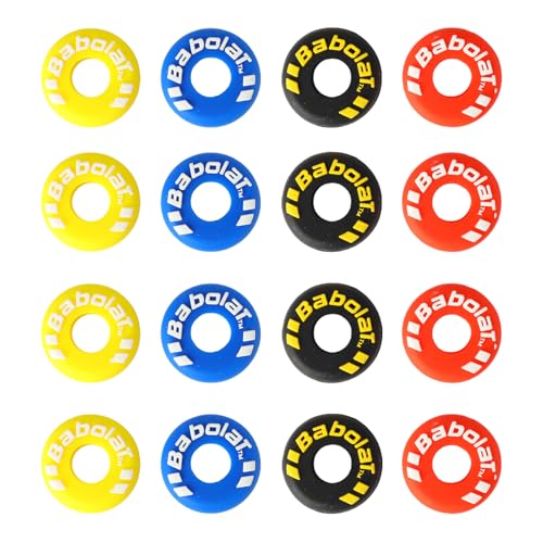 PKRFCJ 16pcs Rubber Tire Shape Vibration Dampener, Tennis Racket Dampener, Helps You Control The Racket Well and Enhances The Comfort of Hitting The Ball, Suitable for Tennis and Squash Players