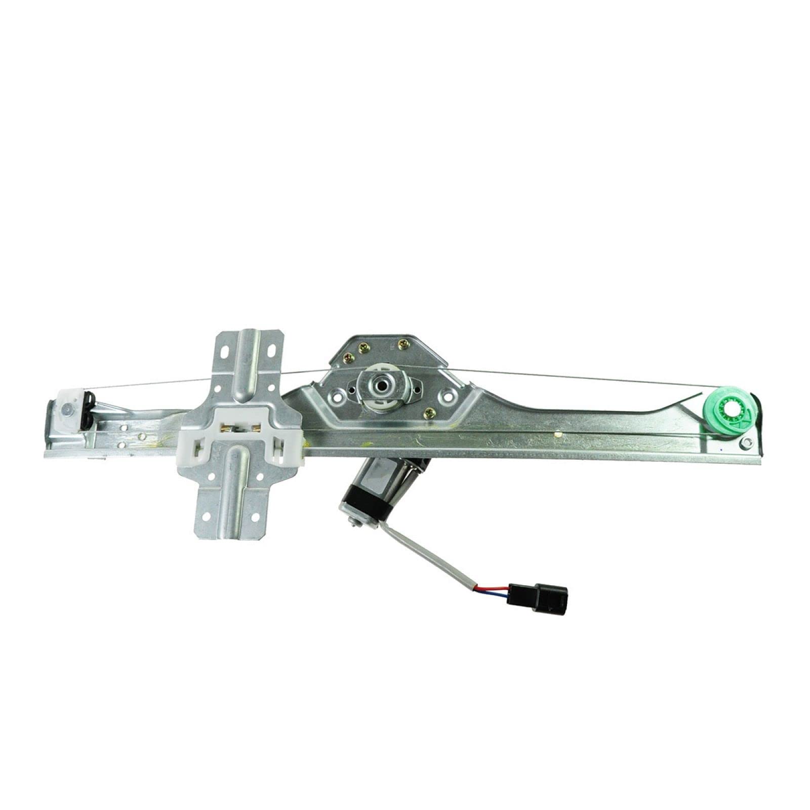 TRQ Rear Left Power Window Regulator &amp; Motor Assembly Drivers Side Compatible with 2008-2012 Buick Enclave 2009-2012 Chevrolet Traverse 2007-2012 GMC Acadia 2007-2010 Saturn Outlook