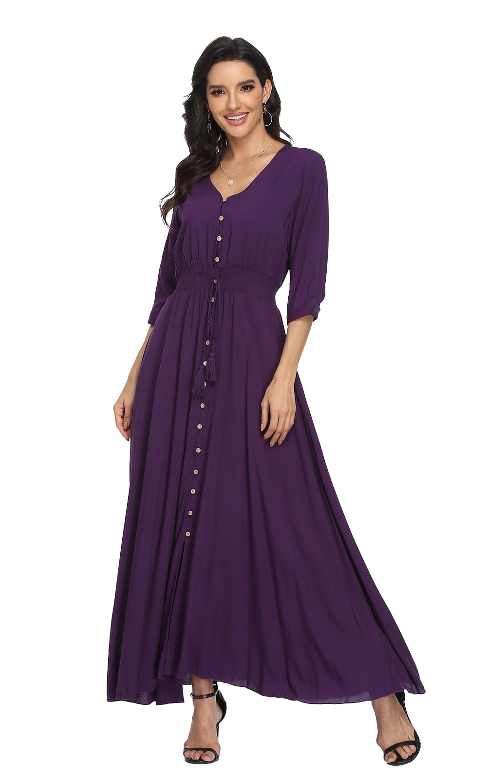 Casual Summer Dresses for Women 2026 Maxi Dress Flowy Bohemian Beach Party