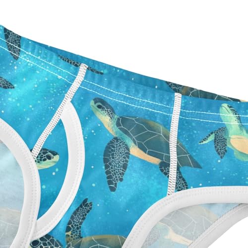 Wusikd Sea Turtles Boys' Underwear Cotton Galaxy Boys Briefs Soft Toddler Underwear 2T4