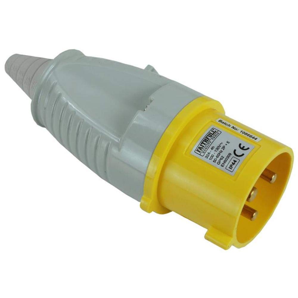 Faithfull Power Plus Yellow Plug 32 Amp 110 Volt