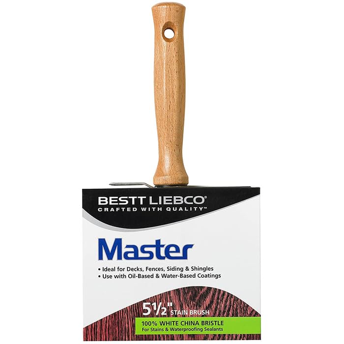 4-Pack of 5-1/2” Bestt Liebco #144 Master Bestt Stainer Block Paint Brush