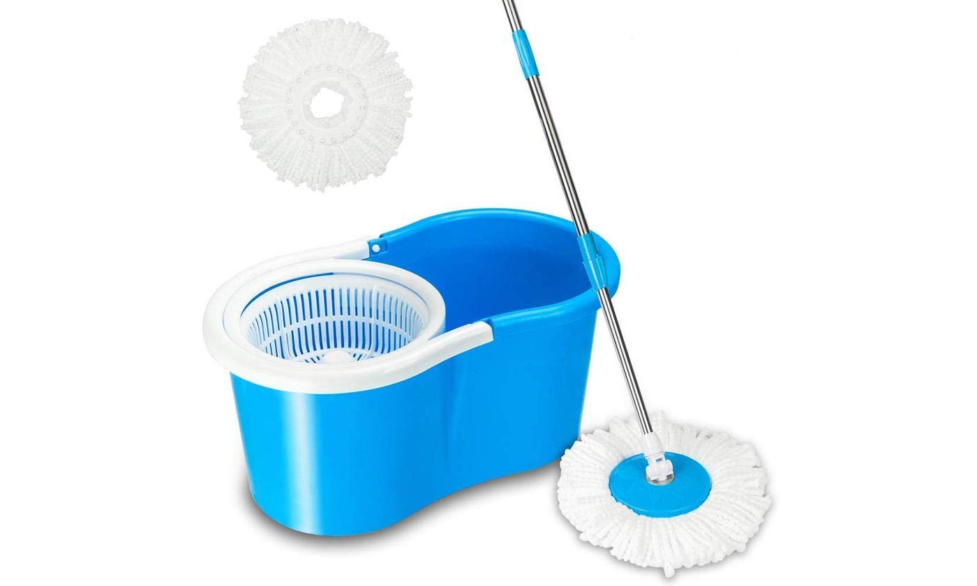 Enrich ™ Spinning Mop with Extra Free Refill Good Plastic, Blue