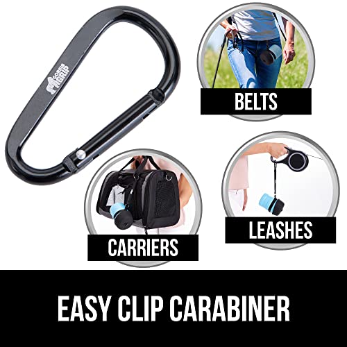 Gorilla Grip Leak Proof Portable Dog Water Bottle, 16Oz, Multifunction Design With Bowl Cap, Food Grade Silicone, Dogs Drink Dispenser, For Puppy Walks, Traveling, Hiking, Keep Pets Hydrated, Blue #TOP6