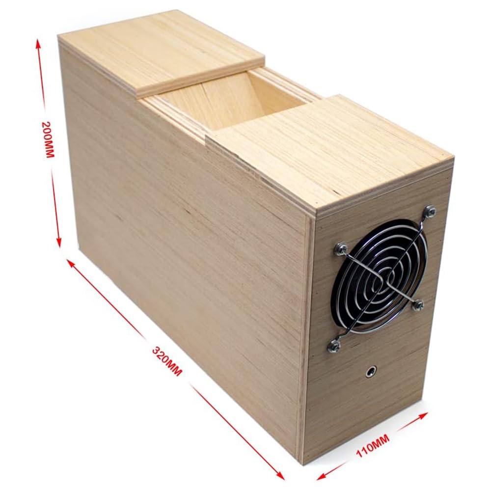 Limpiador eléctrico de granos y semillas, separador de casco de madera maciza con ventilador de velocidad continua para mijo, arroz, cereales, frijoles, semillas de girasol
