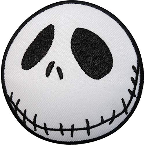 ELLU Parche de Jack Skellington La Pesadilla Antes de Navidad Insignia para Coser Ropa con Plancha