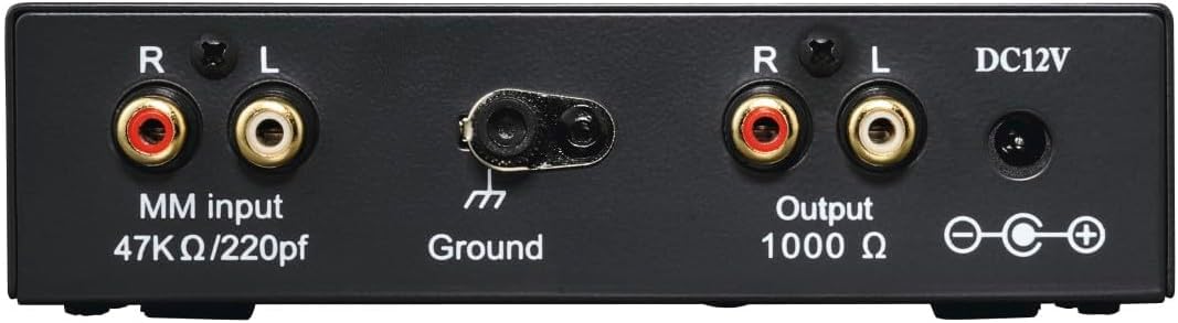 Hama Préamplificateur Phono Stéréo pour Platine Vinyle, Noir
