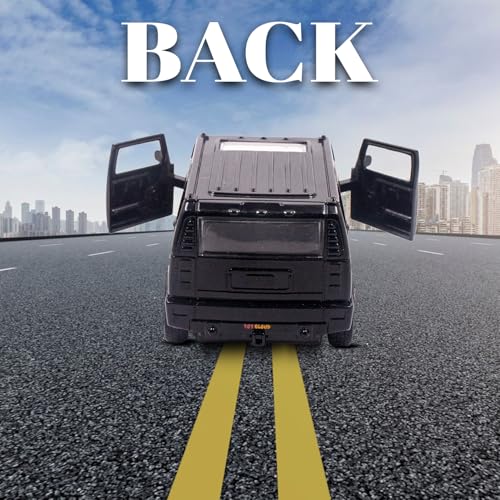 Image of Toy Cloud DieCast Model Cars Hummer Metal Car for Kids Pull Back Action Opening Doors Toy Cars for Boys 5-8 Years - Black