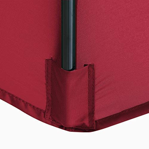 Mastercanopy Patio Umbrella 10 Ft Replacement Canopy For 8 Ribs-Burgundy #TOP4