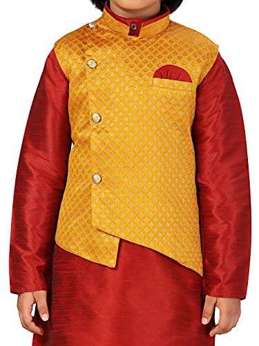 Image of Aarika Boy's Silk Regular Tunic Shirt