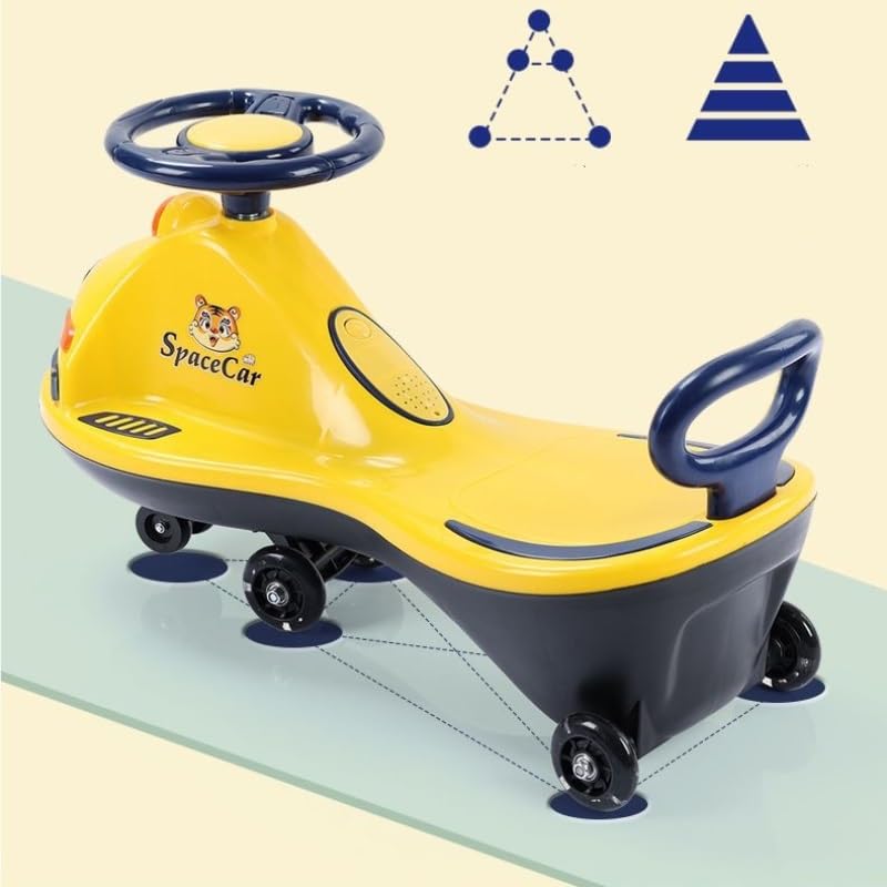 Patinete eléctrico con Ruedas LED Intermitentes, Capacidad de 140 kg, dirección Flexible, Ideal for Exteriores. Triciclo
