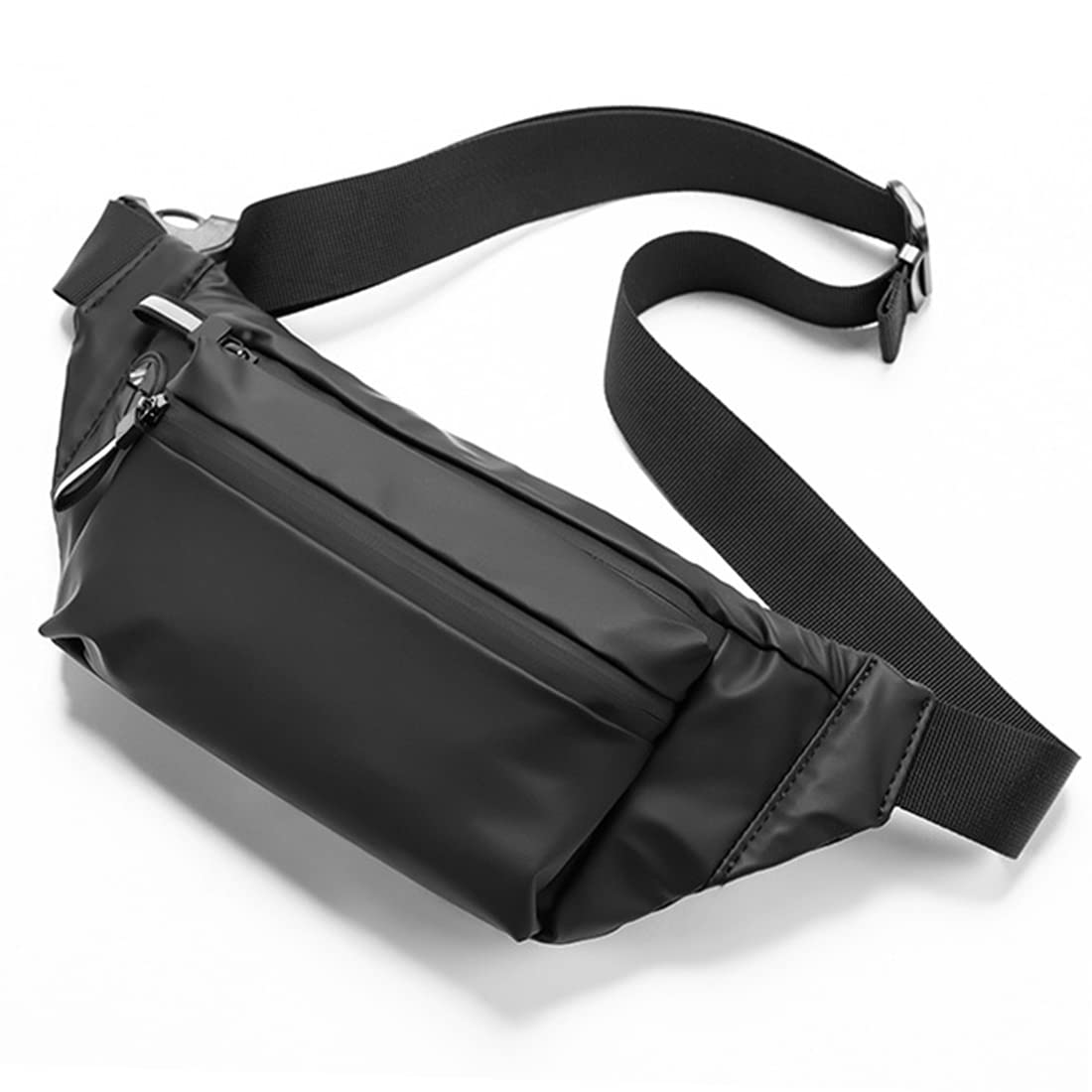 ZIBUYU® Waist Bag for Men, Fanny Pack for Men, Stylish Waterproof Slim Fanny Bag for Travel with Adjustable Strap Small Waist Bag for Traveling Walking Cycling Running Phones Keys Cards - Black (B09YLHBM42) Amazon Price History, Amazon Price Tracker