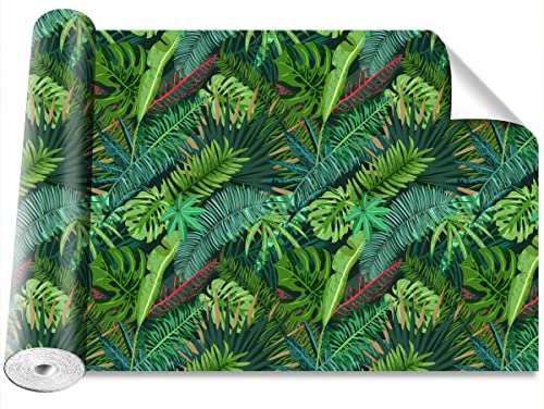 Papier Peint Tulup Camouflage Vert 152x104cm Décoration Murale Intissée Palmier - 2