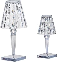 Stolná lampa Kartell Big Battery – Krištáľovo čistá priehľadná, s priamym napájaním 2