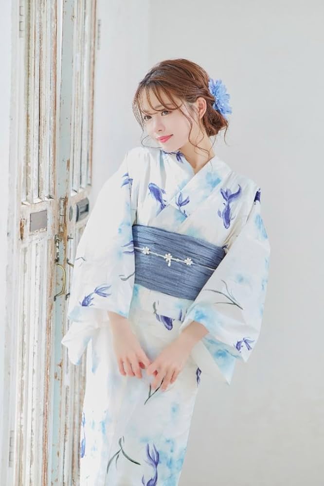 Amazon.co.jp: 4点 浴衣 セット 浴衣セット ゆかた レディース