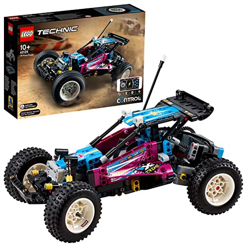 LEGO 42124 Technic Buggy Tout-Terrain, Jouet Voiture Télécommandée RC, Suspensions Av et Ar,...