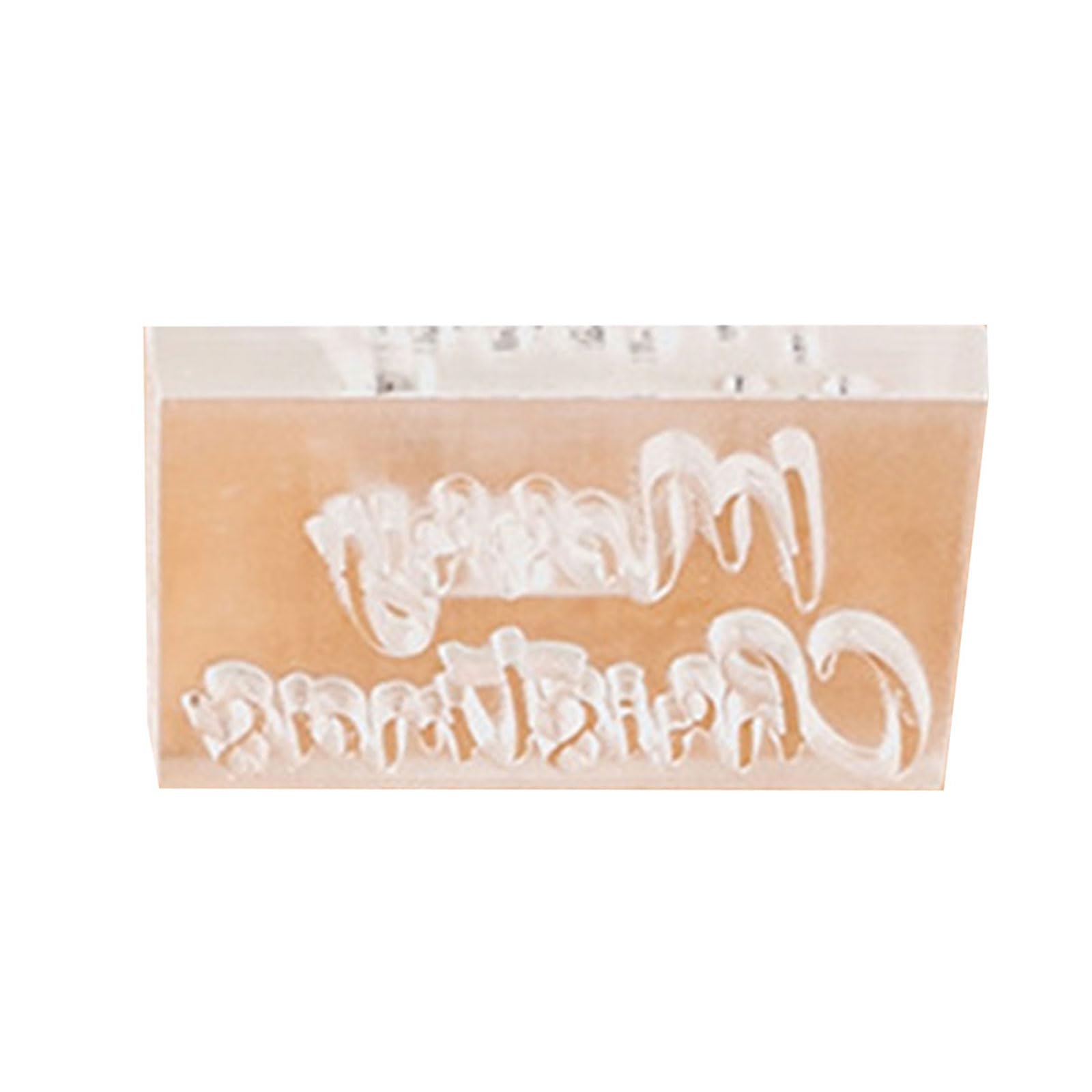 Xinsheinelry Christmas Fondant Cookie with English Greetings Food Grade Baking Molds Suitable for Holiday Treats Baking Tool