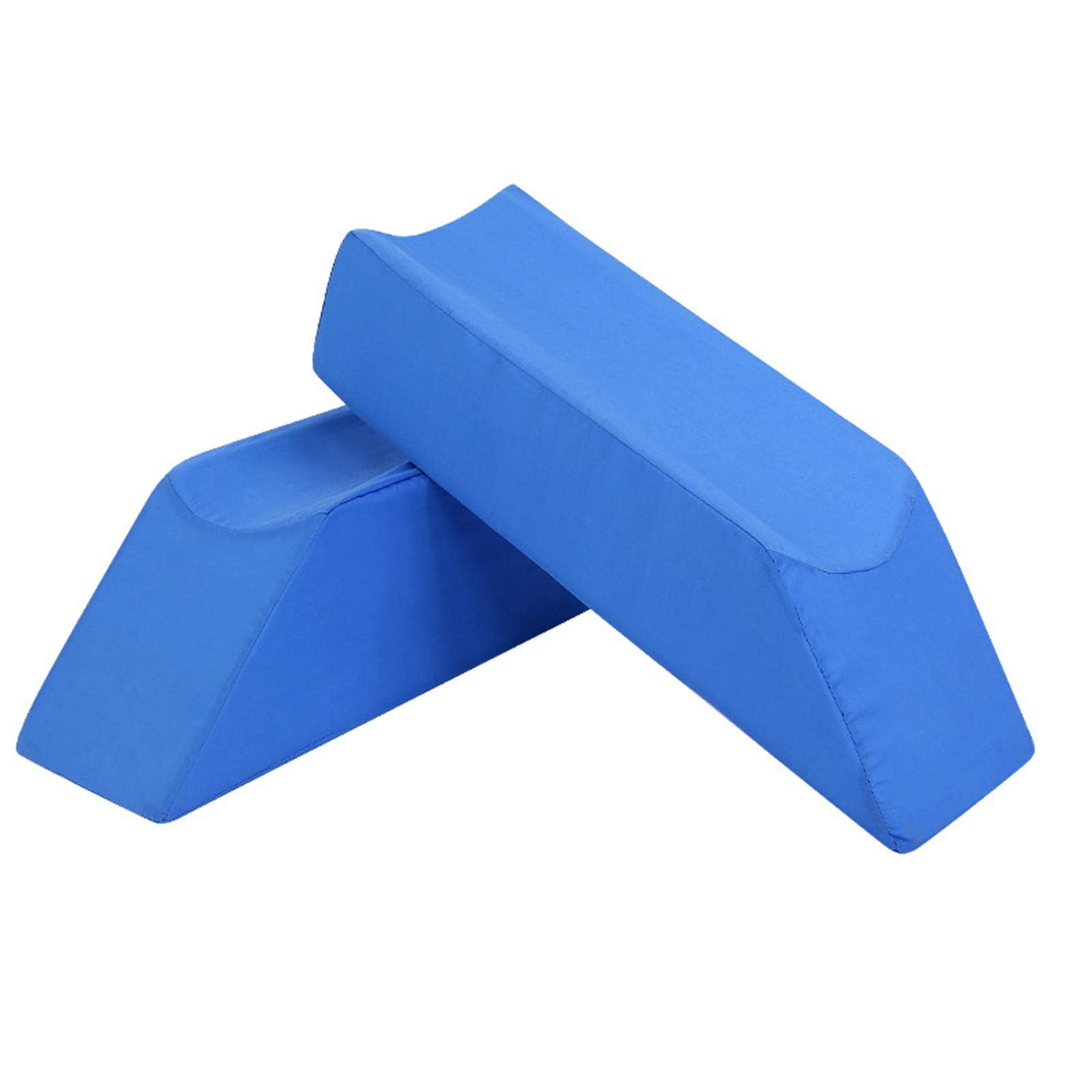Cojín de Apoyo para Piernas, Cojín de Apoyo para Pies, Cojín de de Espuma, Soporte para Rodillas con Diseño Ergonómico Y Cremallera Oculta para R, Azul 65x20x15cm